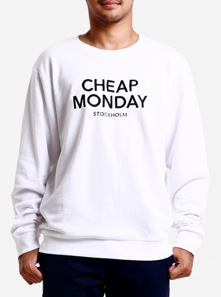 CHEAP MONDAY Men Per Cheap Monday Sweat (White)