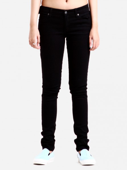 CHEAP MONDAY Women Slim Jeans (Pitch Black)