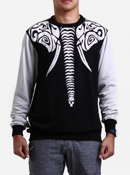 ELVACKA MEN AIRAWATA SWEATER (BLACK)