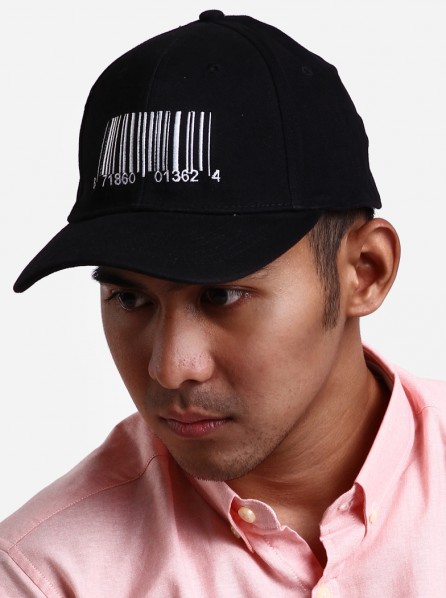 Gents Numbered Coded Cap (Black/White)