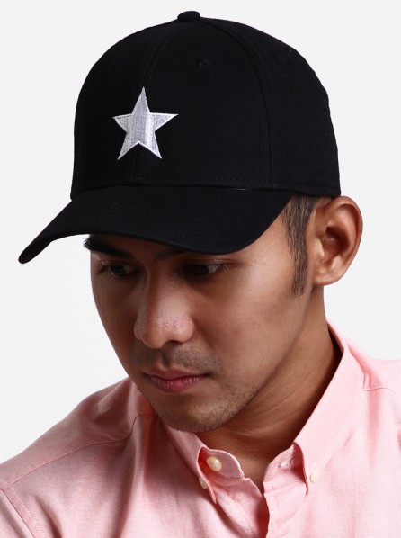 Gents Lone Star All Star Cap (Black/White)