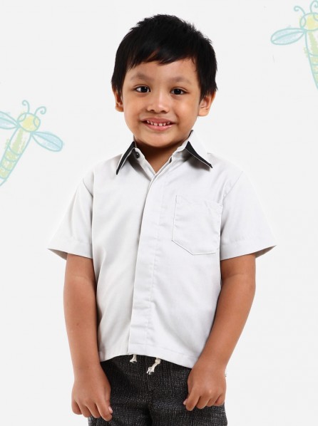 PLAYDATE Earl Grey Short Sleeved Shirt (Grey)