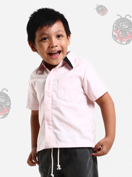 PLAYDATE Raspberry Short Sleeved Shirt (Soft Pink)