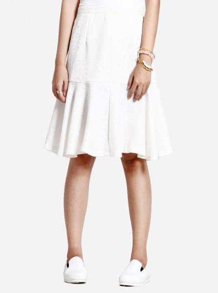 SELV Poppy Skirt (Off White)
