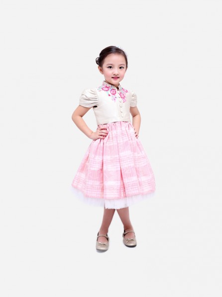  7 O clock Butterfly Garden Dress (Pink)