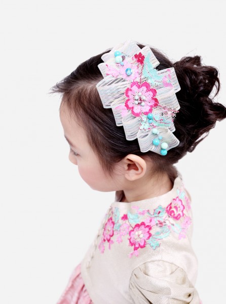  7 O clock Butterfy Garden Hairpiece (Pink)