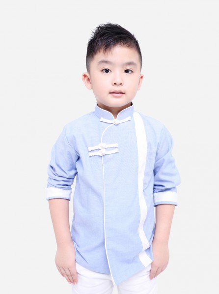  7 O Clock Sky Garden Shirt (Blue)
