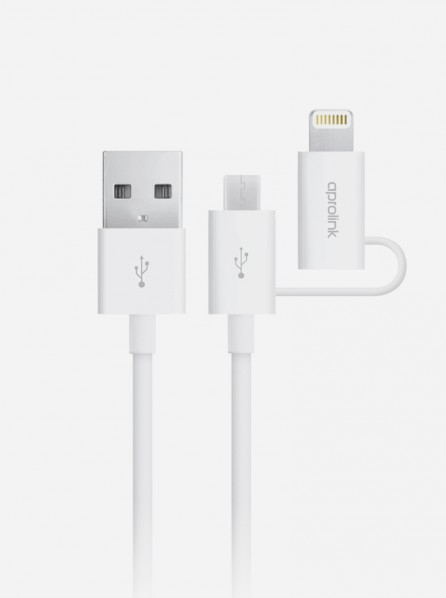 Aprolink micro USB & 8-pin to USB 1 M
