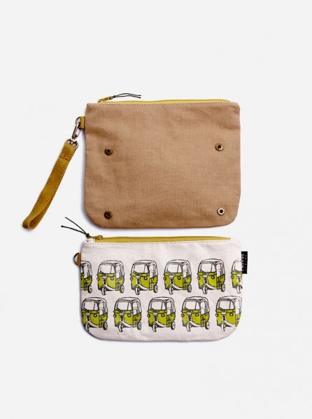 Canvas Living 2 in 1 Pouch Bajaj In Green