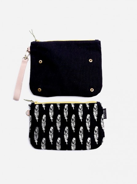 Canvas Living 2 in 1 Pouch Feathers