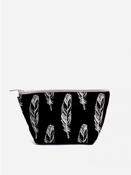 Canvas Living Organizer Pouch Feathers