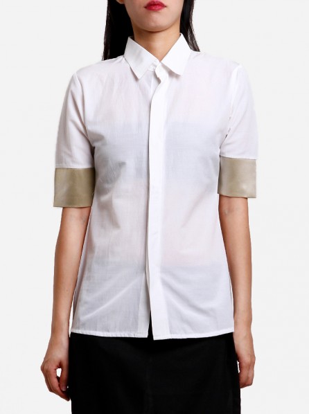 Chained The Label Goldie Sleeve Shirt (White)