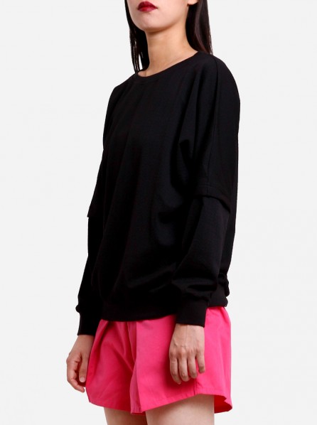Chained The Label Linoleum Texture Sweater (Black)