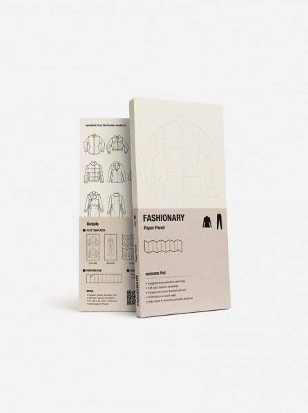 Fashionary Paper Panel Womens Flat