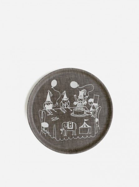 Fog Linen Kids Tray Round Party