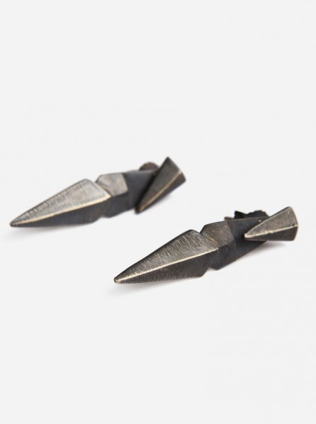 Hawwabali Aukai Earrings (Silver Oxidated)