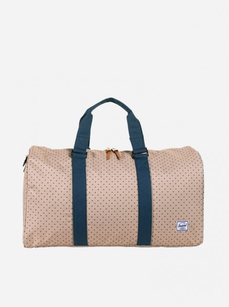 Herschel Ravine Duffle Bag (Khaki Polka Dot/Navy)