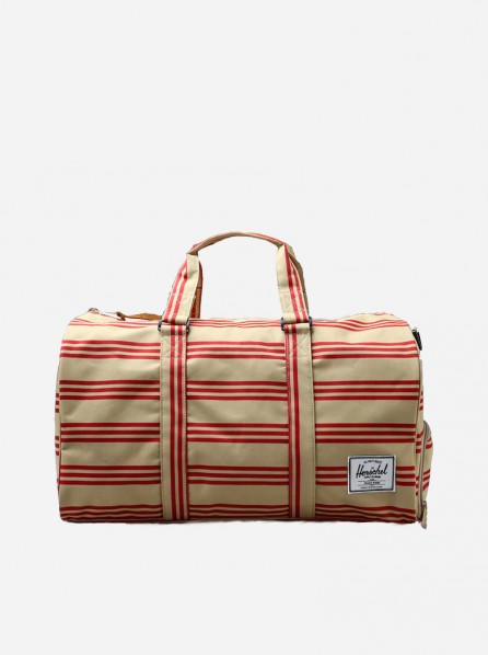 Herschel Novel Duffle Bag (Red/Khaki Stripe)
