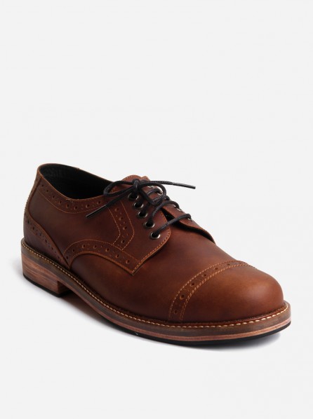 Intage Footwear Oxford Shoes (Brown)