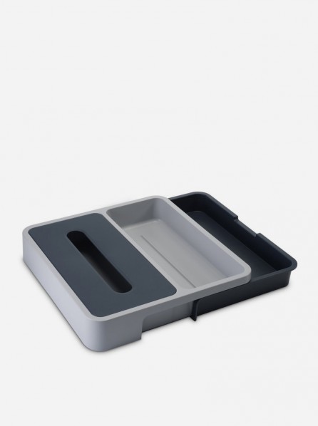 Joseph Joseph DrawerStore-Organiser with Bag Dispenser (Grey/Grey)