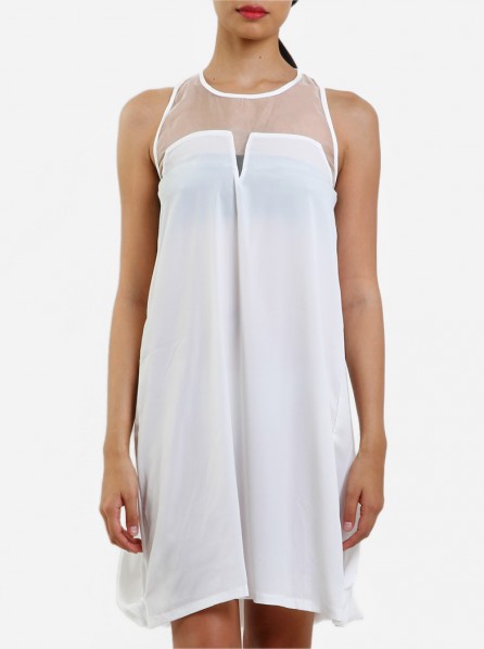 Last Clothing Hide and Seek White Shift Dress (White)