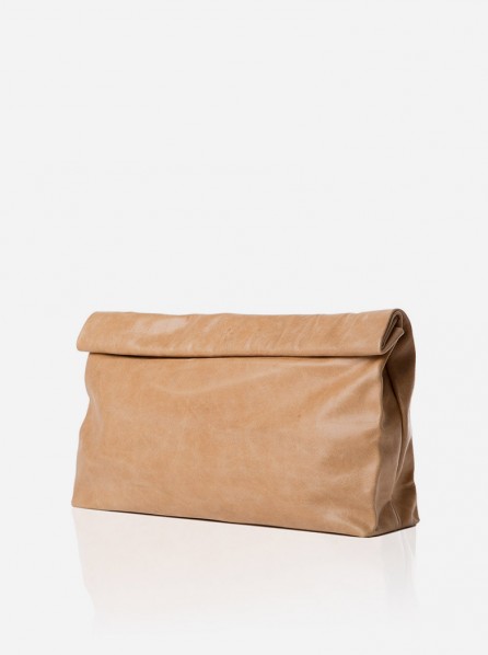 Marie Turnor Dinner Clutch (Tan)
