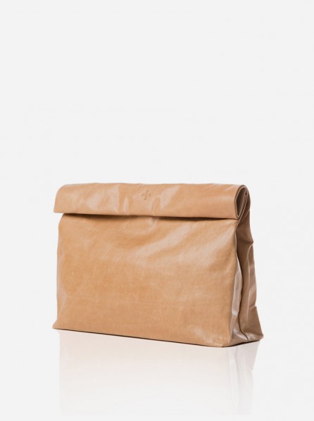 Marie Turnor Lunch Clutch (Tan)