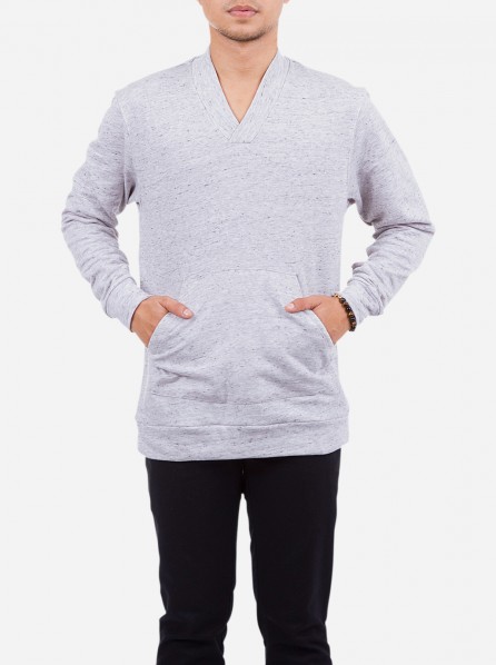 Mister Mr. V Sweater (Salt and Pepper)