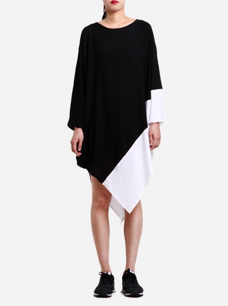 Monday To Sunday Gabby Dress (Black/White) 