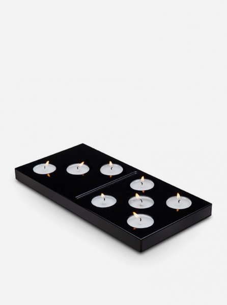 Monkey Business Domino Candle Holder (Black)