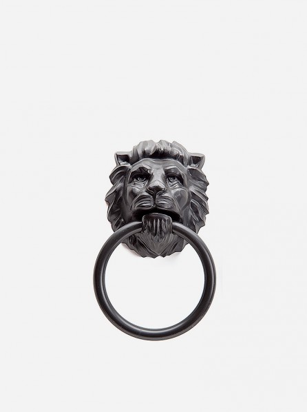 Monkey Business Lion Head Towel Holder ( Black)