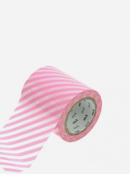 MT Tape Casa Roll 50mm (Stripe Pink)