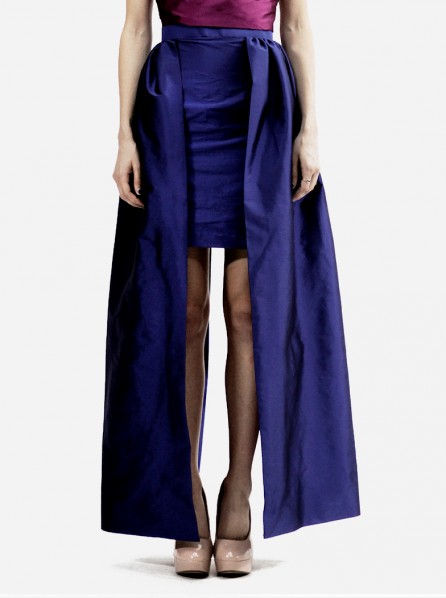 Michelle Worth Suffragette Palazzo Skirt (Blue)