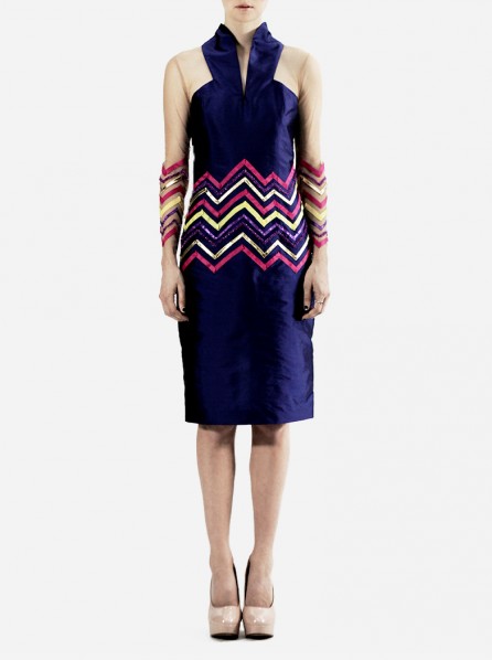 Michelle Worth Ziggy Zig Dress (Blue)  