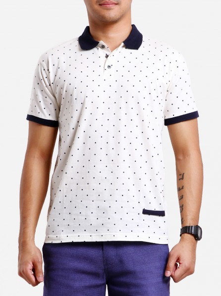 Obs Clothes Polka Shirt (White)