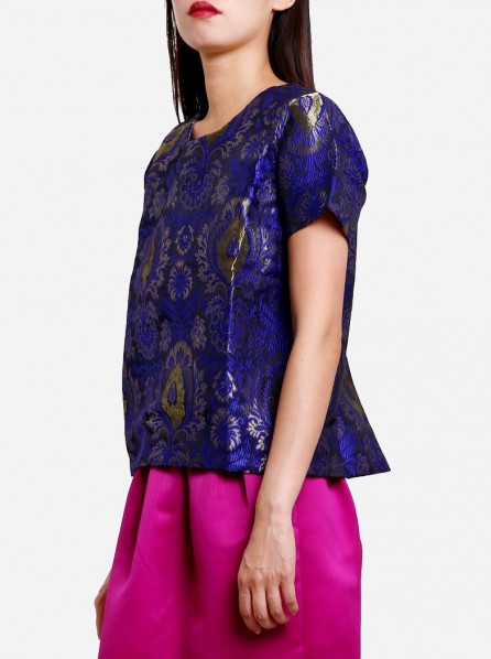 Potts Blozer Top (Blue)