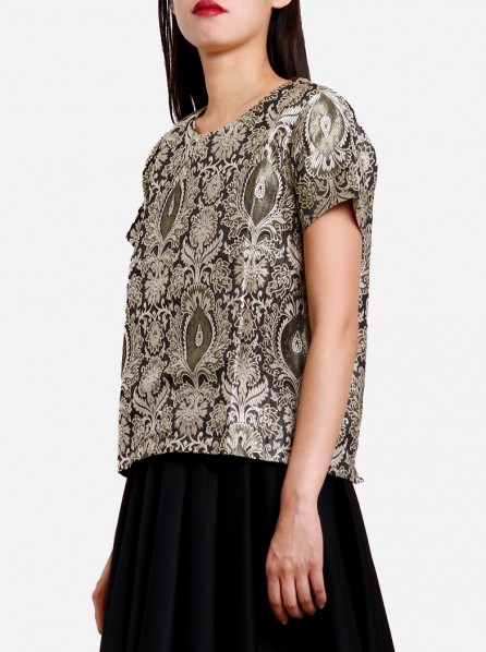 Potts Blozer Top (Dark Grey)