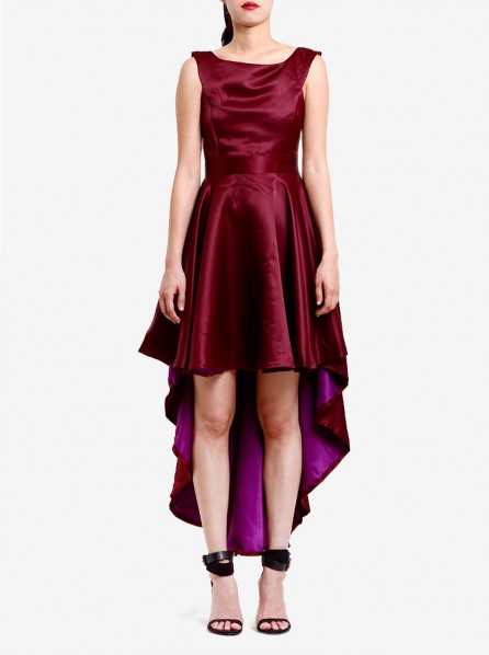 Saint Bernard Midnight Dress (Maroon)