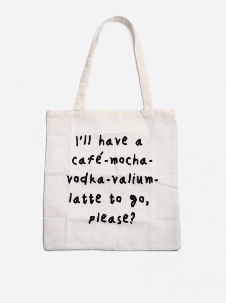 Saint x Sinner Vodka Latte Tote Bag (White)