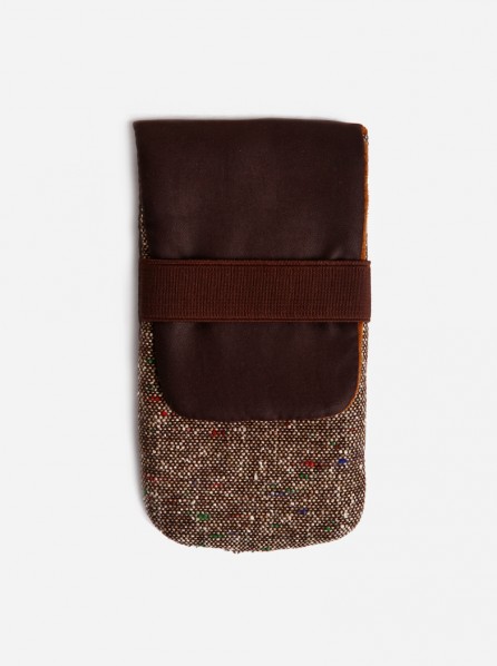 Scissor Paper Rock Dyno Phone Case (Dark Brown/Brown)