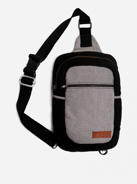 Scissor Paper Rock Monokuro Shoulder Bag (Light Grey/Black)
