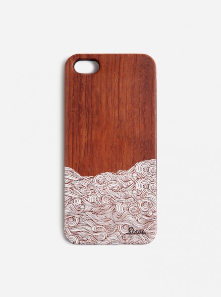 Stave Rosewood Wave UV Case Iphone 5