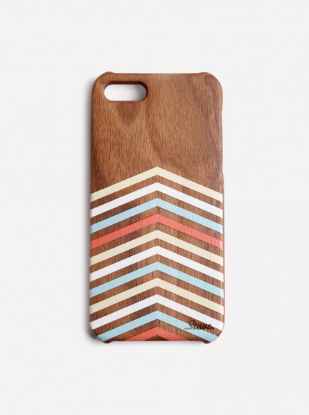 Stave Walnut Large Chevron Case Iphone 5