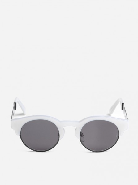 Sunday Somewhere Soelae Sunglasses (White/Polished Black Metal)