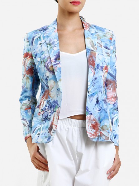 Vanishing and Vound Women Innerlight Blazer (Blue)