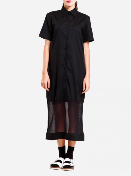 Inch Lucid Shirt Dress (Black)