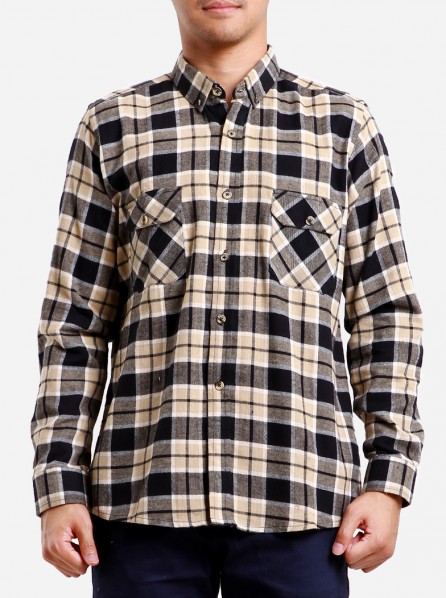 ZYK Plaid Shirt (Cream)