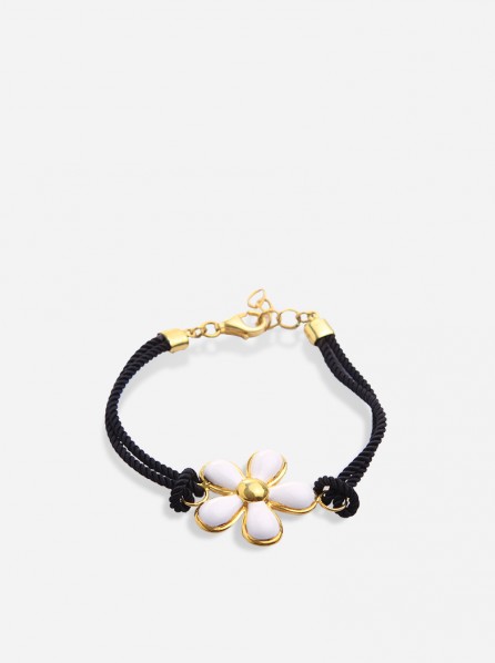 Knot Jewelry Big Daisy Bracelet (White)