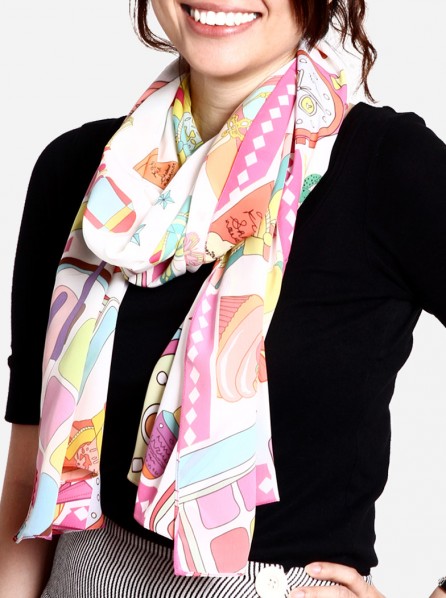 ASAMA Big Scarf Beauty Kits (White)