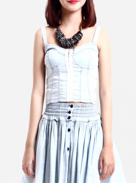 BLACKHEART Iconic Bustier (Blue)